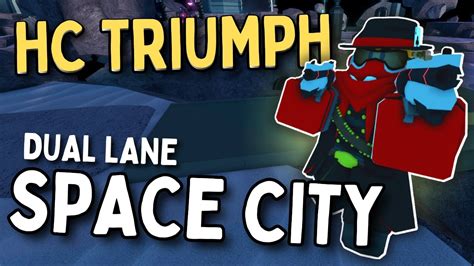 First Ever Hardcore Triumph On Space City Dual Lane Map Roblox