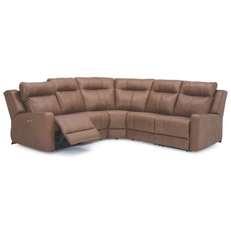 Palliser Redwood Contemporary 5 Piece Power Reclining Sectional With