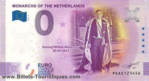 MONARCHS OF THE NETHERLANDS 2020 9 Billets Touristiques