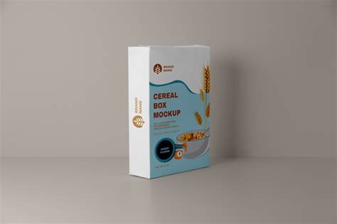 Premium PSD | Cereal box design mockup