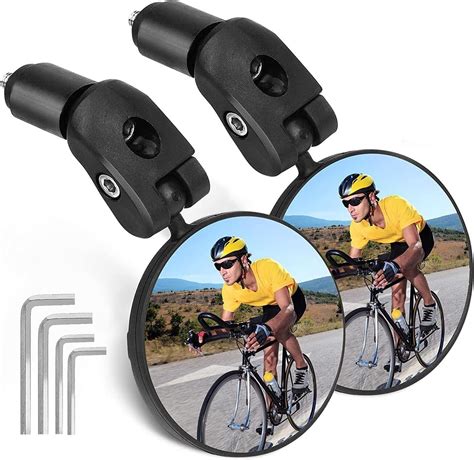 Amazon Ainiv Bike Mirrors Pack Adjustable Bicycle Cycling