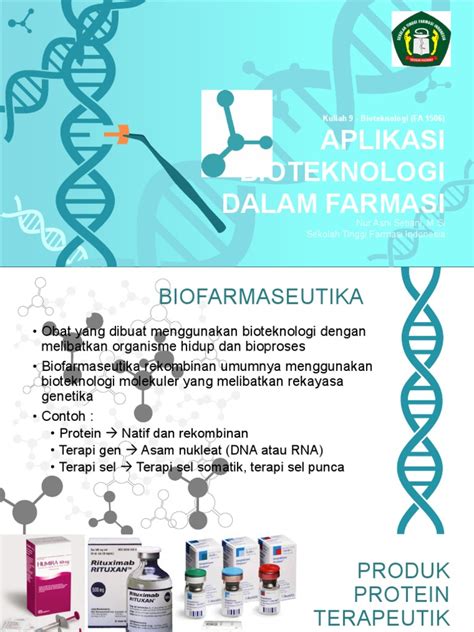 Biotek 9 Aplikasi Bioteknologi Farmasi Pdf