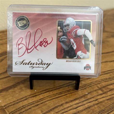 2009 Press Pass Signings Brian Robiskie ON CARD AUTO OHIO STATE RED