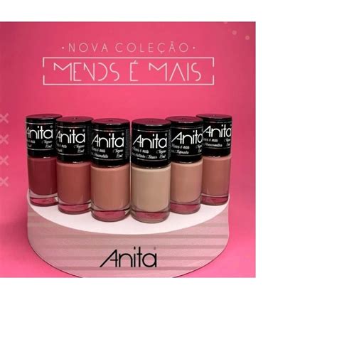 Kit Esmalte Anita Nude Coleção Menos É Mais Kit C 6 Cores Shopee Brasil