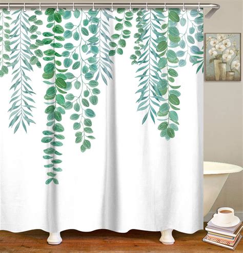 Green Fabric Shower Curtains – Curtains & Drapes