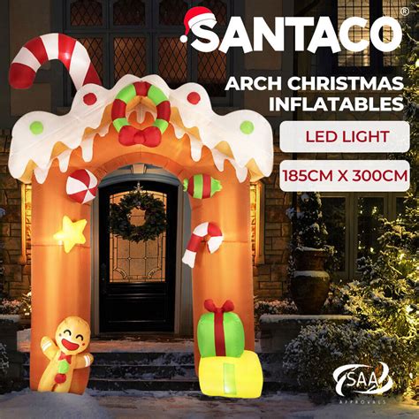 M Gingerbread Outdoor Archway Christmas Inflatable Airfigs Inflatables