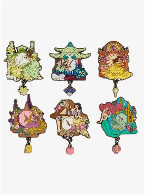 Hot Topic Loungefly Disney Princess Clocks Blind Box Enamel Pin Liberty Center