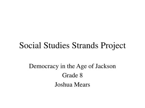 Ppt Social Studies Strands Project Powerpoint Presentation Free