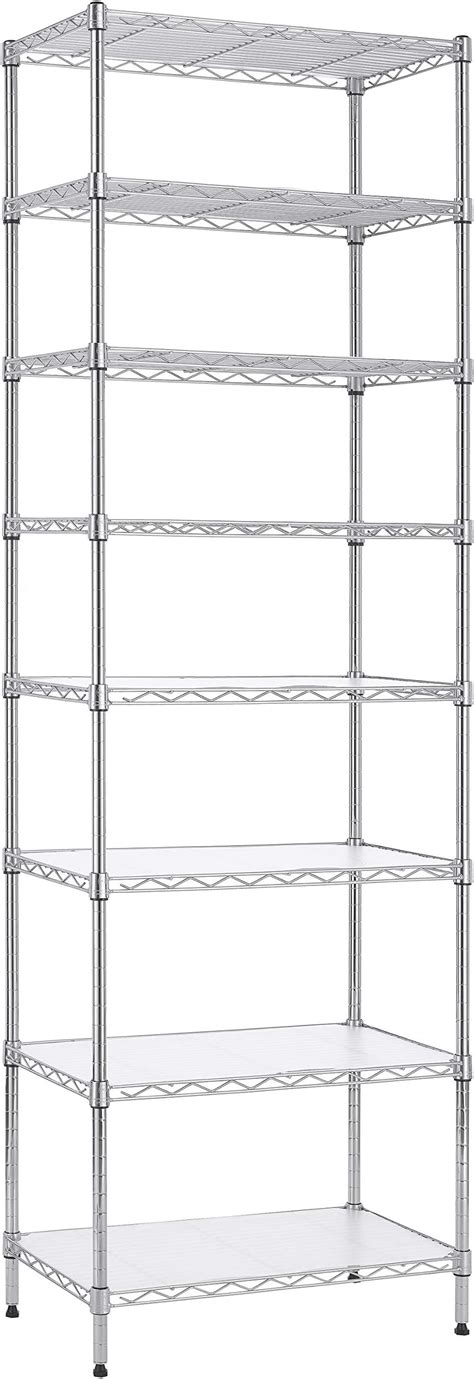 Amazon EZPEAKS 5 Shelf Shelving Unit With Shelf Liners Set Of 5