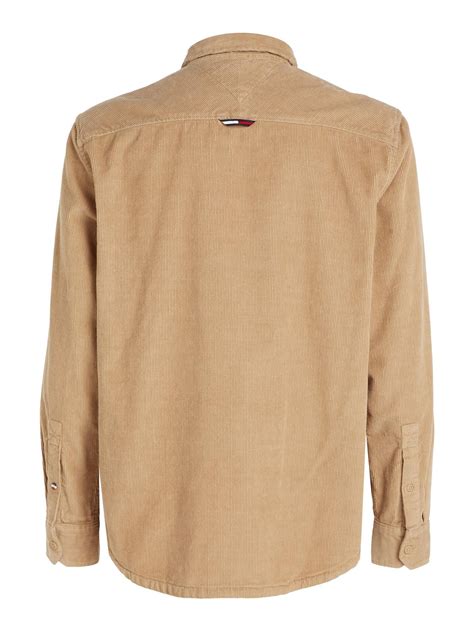 Tommy Jeans Herren Cordhemd In Beige Kaufen Engelhorn