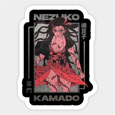 Nezuko Demon Slayer Nezuko Stickers Kiss Cut Sticker 2 X 2 Sold