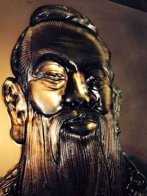 Kong Zi Portrait Tattoo Glass Art Portrait