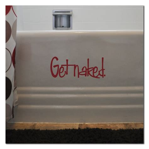 Get Naked Vinyl Wall Decal Etsy