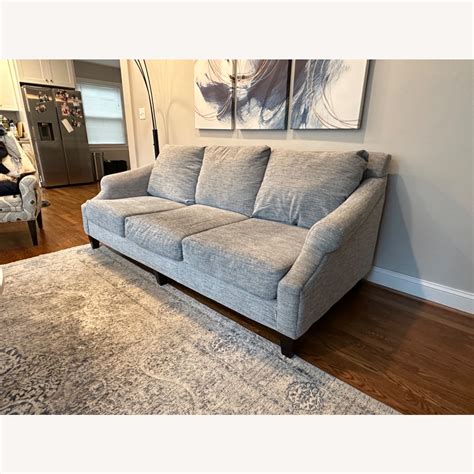 Havertys Gigi 3 Seater Sofa Light Grey Aptdeco