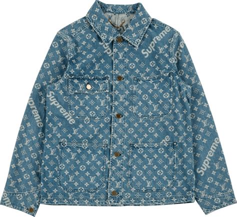 Louis Vuitton Washed Denim Barn Jacket Louis Vuitton X Supreme Size