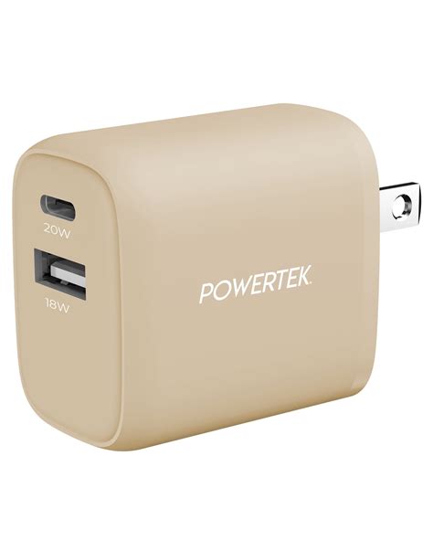 Liquipel Powertek 20w Pd Usbc And 18w Usba Dual Port Wall Block Charger