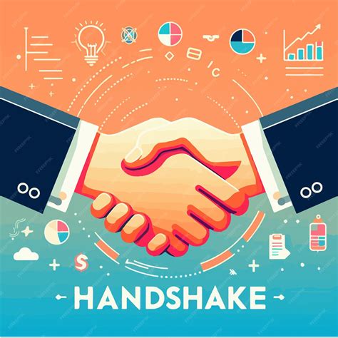 Premium Vector Handshake Vector Illustration Business Deal Concept