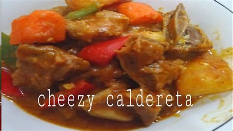 BEEF KALDERETA WITH CHEESE - YouTube