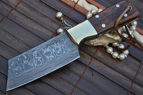 Custom Handmade Damascus Chef Knife with Walnut Handle