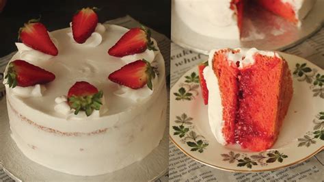 Bakery Style Strawberry Cake Recipe By Chef Hafsa YouTube