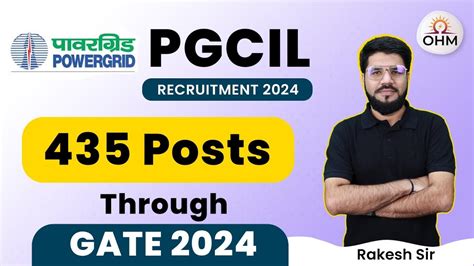 PGCIL POWERGRID Recruitment 2024 Through GATE 2024 Big Update