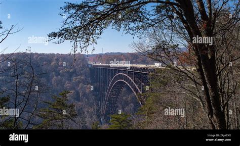 The New River Gorge Bridge in Fayetteville West Virginia Stock Photo ...