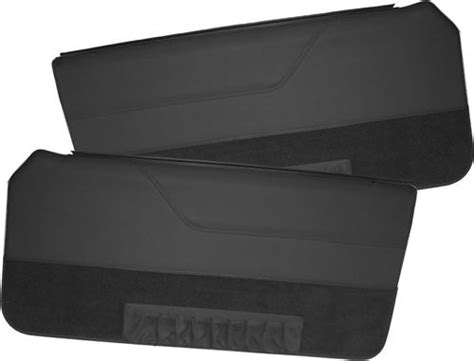 Tmi Mustang Deluxe Door Panels For Convertible W Power Window Black 85 86