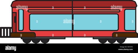 cartoon red train wagon rail Stock Vector Art & Illustration, Vector ...