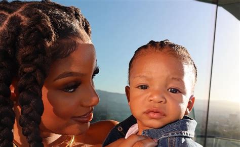 HALLE BAILEY TWINS WITH HER SON IN NEW PHOTOS: 'I SEE DDG NOW'