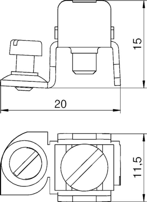 OBO Bettermann 6288704 — Клемма для заземл. оцинк. для установки на ...