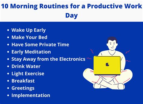 10 Morning Routines For A Productive Work Day 2024 Cllax Top Of It