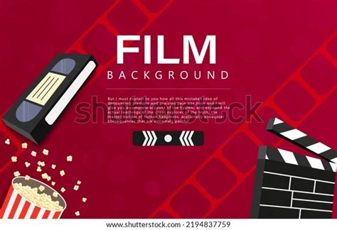 Movie Banner Design Template Cinema Concept Stock Vector (Royalty Free ...