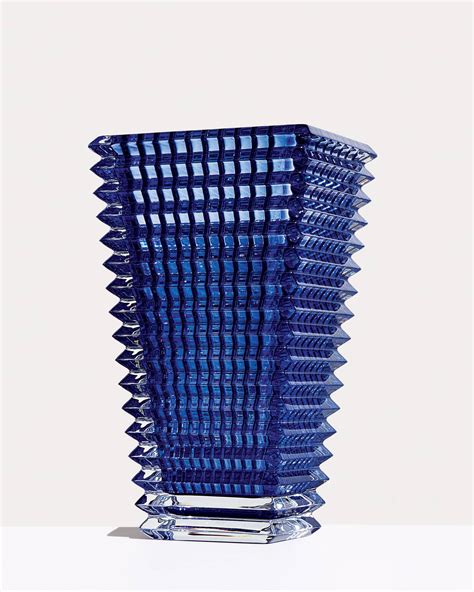 Baccarat Blue Eye Large Rectangular Vase Neiman Marcus