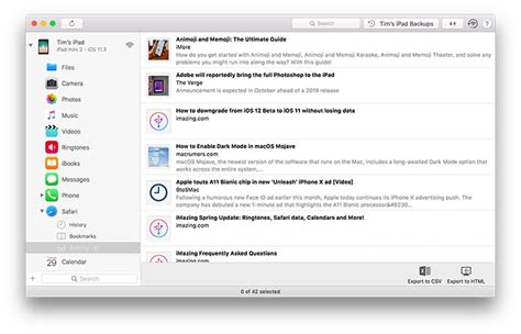 Export Safari Bookmarks Reading Lists And History To Your Mac Or