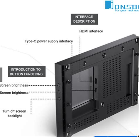 Màn Hình Gắn Case JONSBO DS8 8inch 8 HD