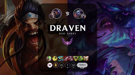 Draven Adc Vs Tristana Kr Master Patch Youtube