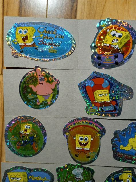 Spongebob Squarepants Vintage Vending Machine Stickers Series