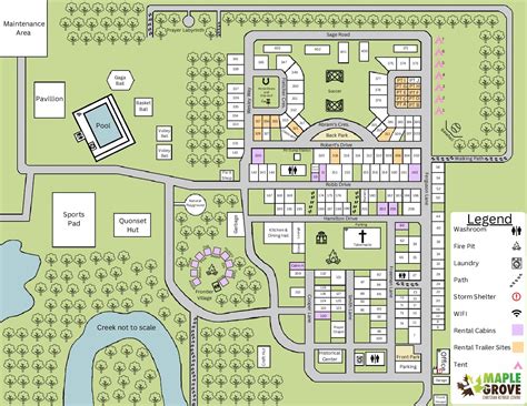 Camp Map Maple Grove Christian Retreat Centre