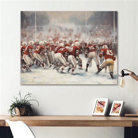 Winston Porter Red Sporting Gootball Game - Sport Football Metal Wall