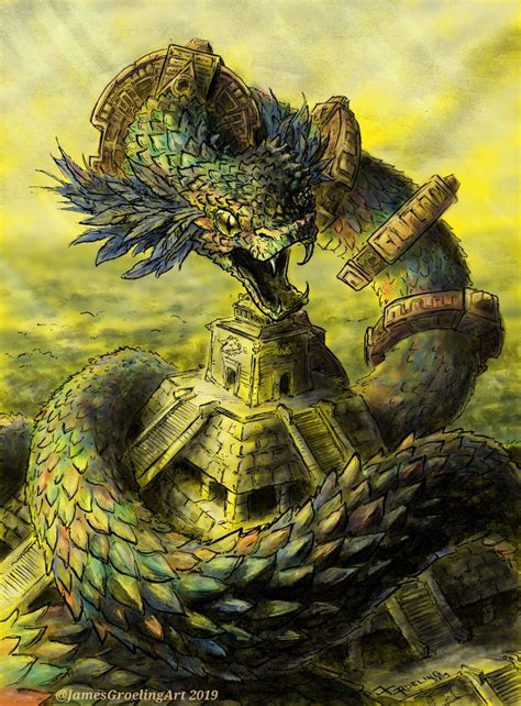 Artstation Quetzalcoatl Dawn Of The Feathered Serpent James