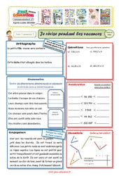 Cahier de vacances CM1 pdf à imprimer