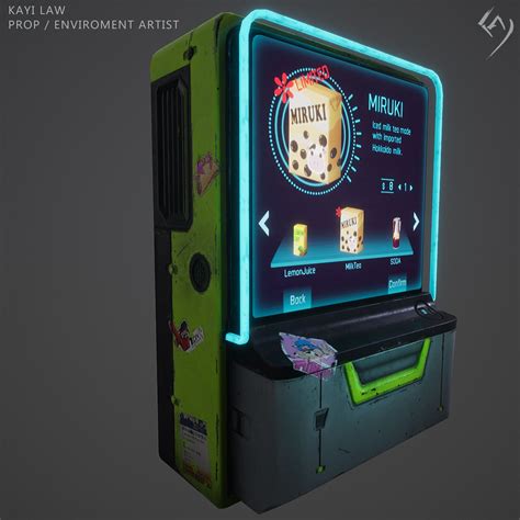 Cyber Punk Vending Machine Kayi Law On ArtStation At Https