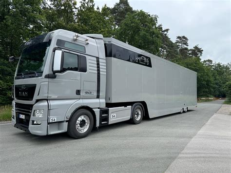 MAN 18.520 TGX with racing semi-trailer - Race trailers - Racemarket.net | Europe's biggest ...