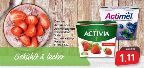 Danone Activia Oder Actimel Joghurt Angebot Bei Nah Frisch Prospekte De