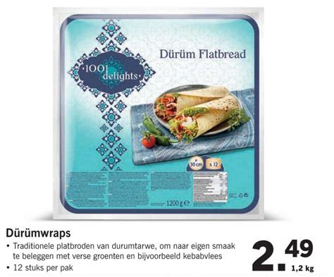 Durumwraps Aanbieding Bij Lidl 1Folders Nl