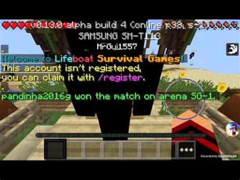 Minecraft Pe Survival Games E Nas L Girilir Youtube