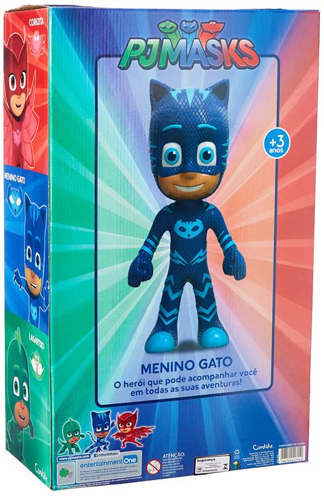 Boneco De Vinil Cm Pj Masks Menino Gato Candide