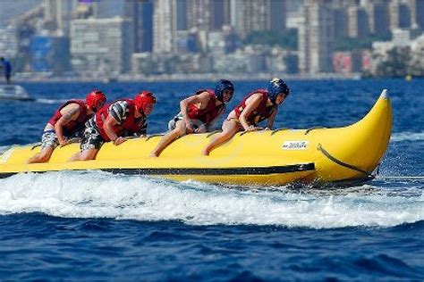 Thrilling Banana Boat Ride In Benidorm Banana Ahoy