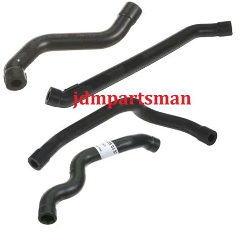 4 Piece Engine Crankcase Breather Hose Kit Mercedes Left Right Side