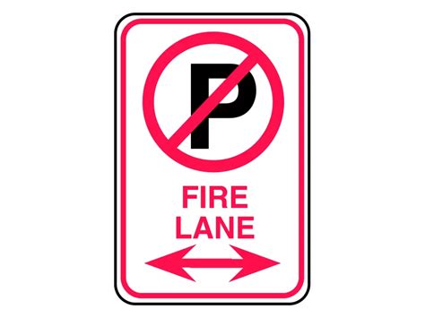 Fire Lane No Parking Sign Vector Png Vector In Svg Pdf Ai Cdr Format